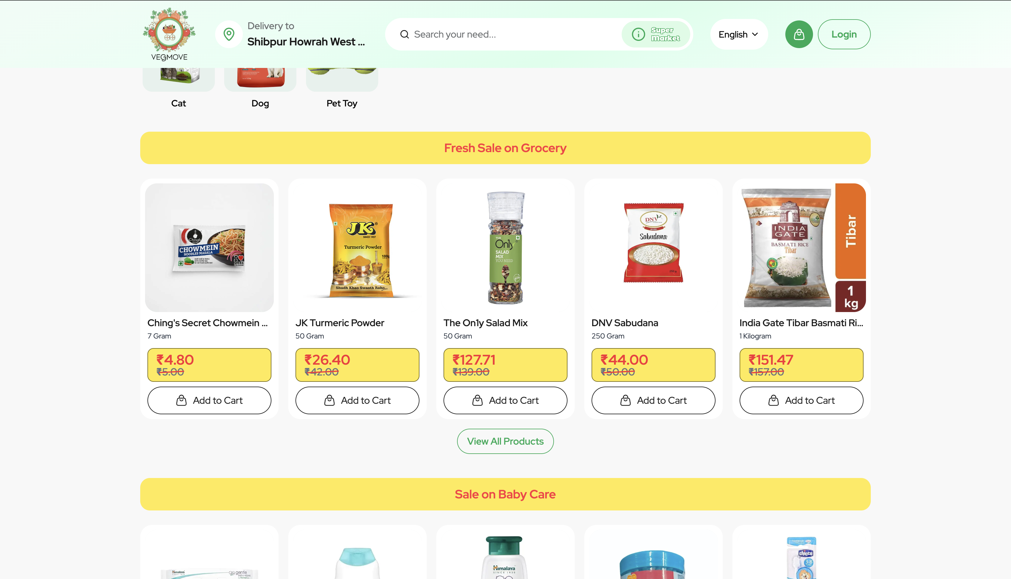 VegMove Web Platform 2